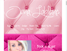 Tablet Screenshot of oonalablanc.com